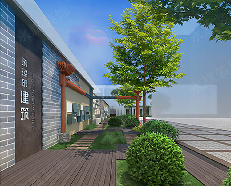郑州小学文化展示墙效果图