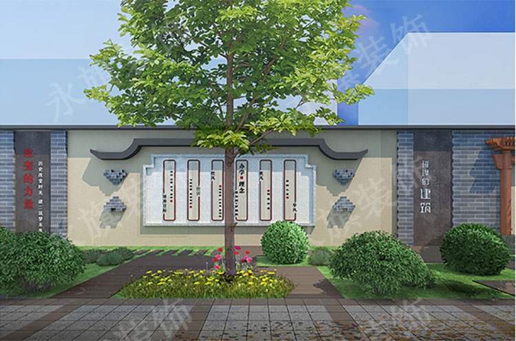 郑州小学文化展示墙效果图