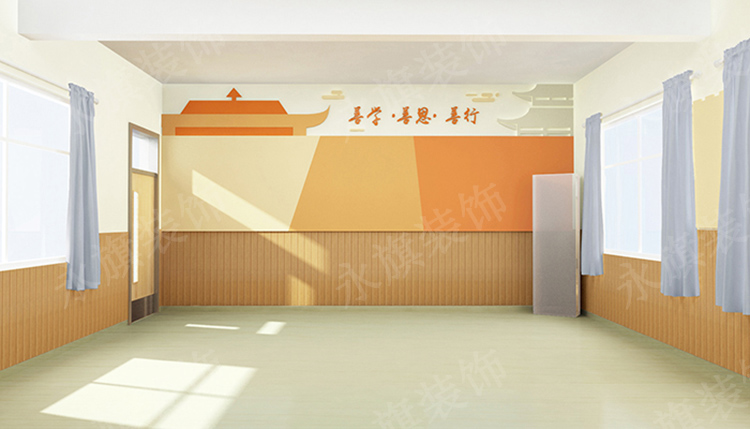 郑州小学教室走廊文化设计效果图