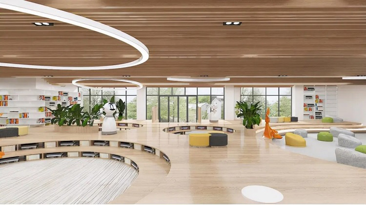 河南学校功能室设计-打造复合型图书馆