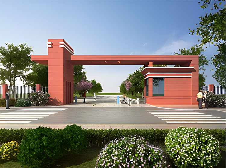 河南学校校门设计-打造靓丽的一抹景色
