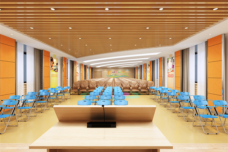 郑州校园功能室建设-校园报告厅设计效果图