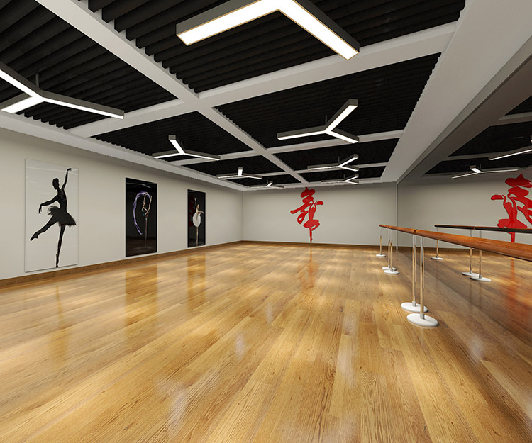 郑州校园功能室建设-舞蹈教室设计效果图